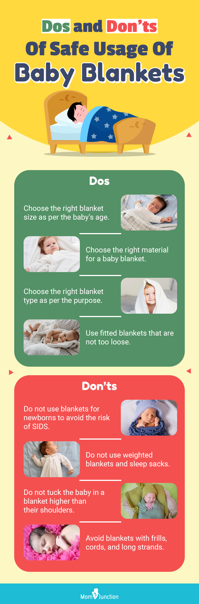 How to pick the right baby blanket size - baby blanket size chart