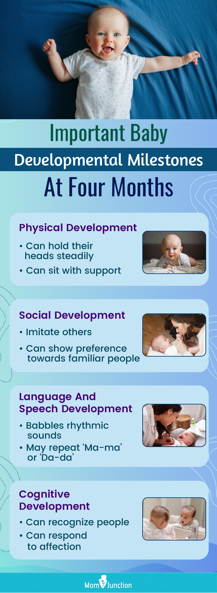 4 Months Old - Baby Growth, Development, Milestones & Activities