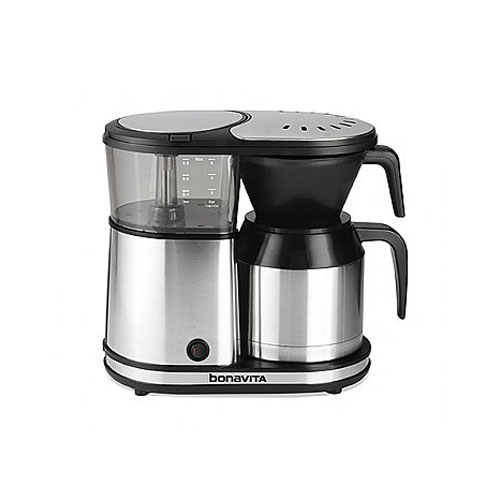 Holstein Housewares 5 Cup Coffee Maker, Stainless Steel/Black, 1