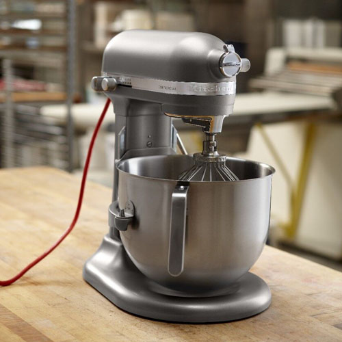 VIVOHOME 660-Watt 6 qt. 10- Speed Gray Tilt-Head Kitchen Stand Mixer with Beater, Dough Hook and Wire Whip, Silver