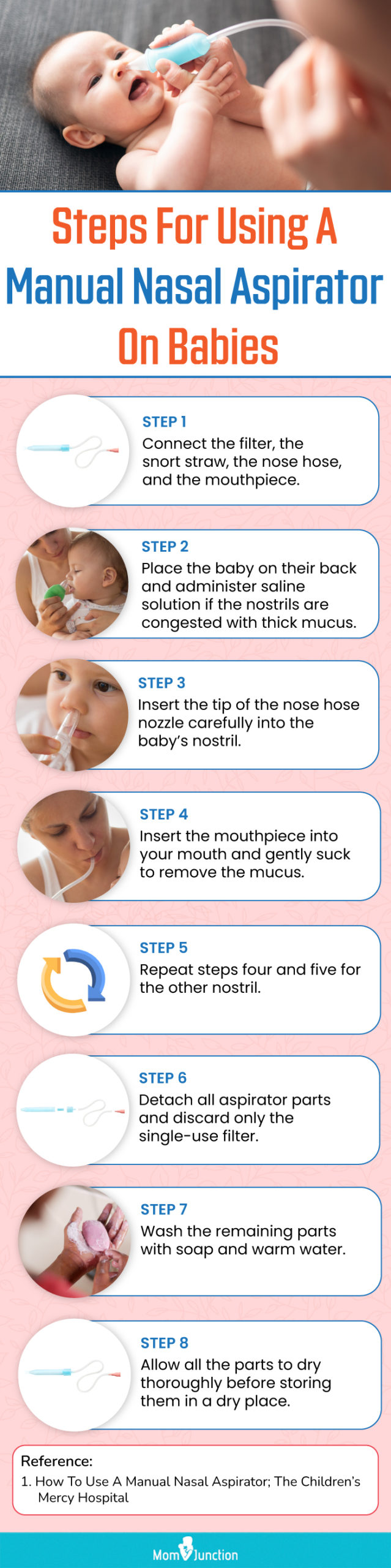Two Nose Frida Nasal aspirator mucus relief baby portable