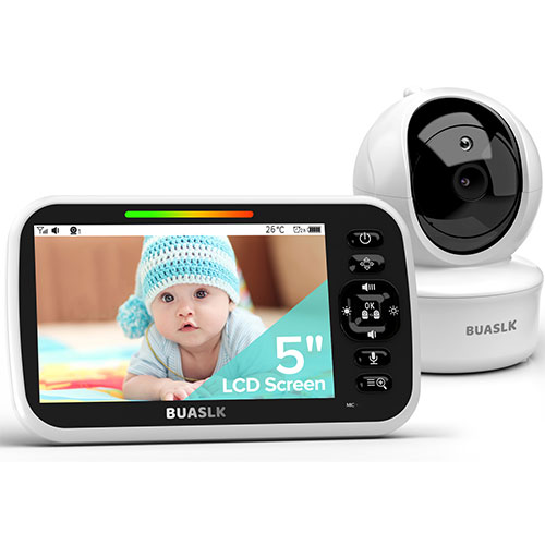 Firskids FK4863 Baby Monitor with Camera and Audio,No WiFi Required,4.3  Baby Video Monitor, Long Range, Easy to Use, 2-Way Talk, VOX, Night Vision,  Suitable for Baby Monitoring and Elderly Care