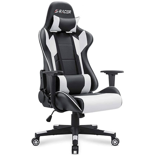 PC Gaming Chair  150° Tilt Back for Lumbar Support