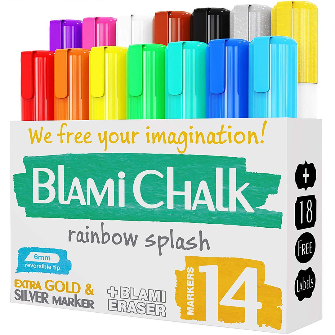 White Chalk Markers Fine Tip (4 Pack 3mm) - Wet & Dry Erase Chalk Pens for  Blackboard, Chalkboards, Windows, Signs, Glass, Bistro - 3mm Reversible  Bullet & Chisel Point Fine Tip - 4 Pens