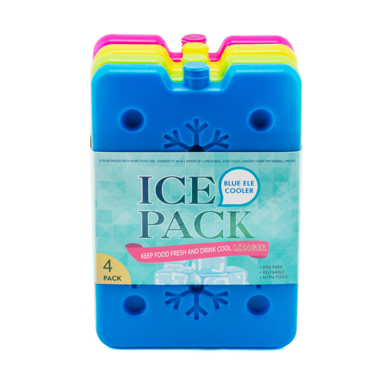 Magic Gel - 5 x Ice Packs for Lunch Box and Coolers - Small But Long Lasting - G