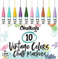 Loddie Doddie Fine Liquid Chalk Markers for Chalkboard - Erasable, Low-Odor  Chalkboard Markers Erasable, Earth Tones Chalk Pens 10 Count : :  Office Products