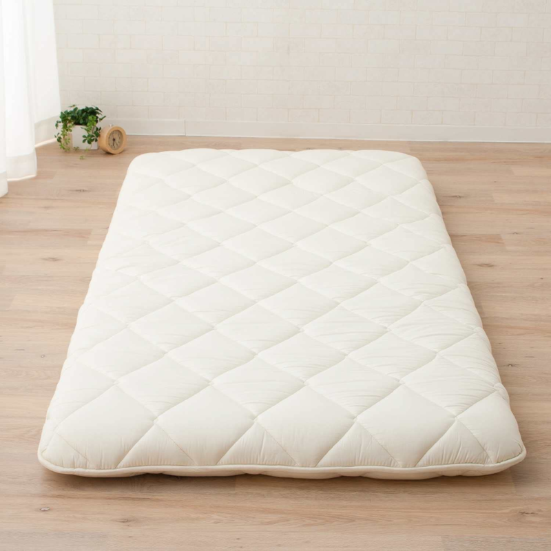  AROW Japanese Futon Mattress, 100% Cotton Floor Mattress Pad,  Folding Roll Up Bed Topper Mat Lounger and Travel (White, Twin) : Home &  Kitchen