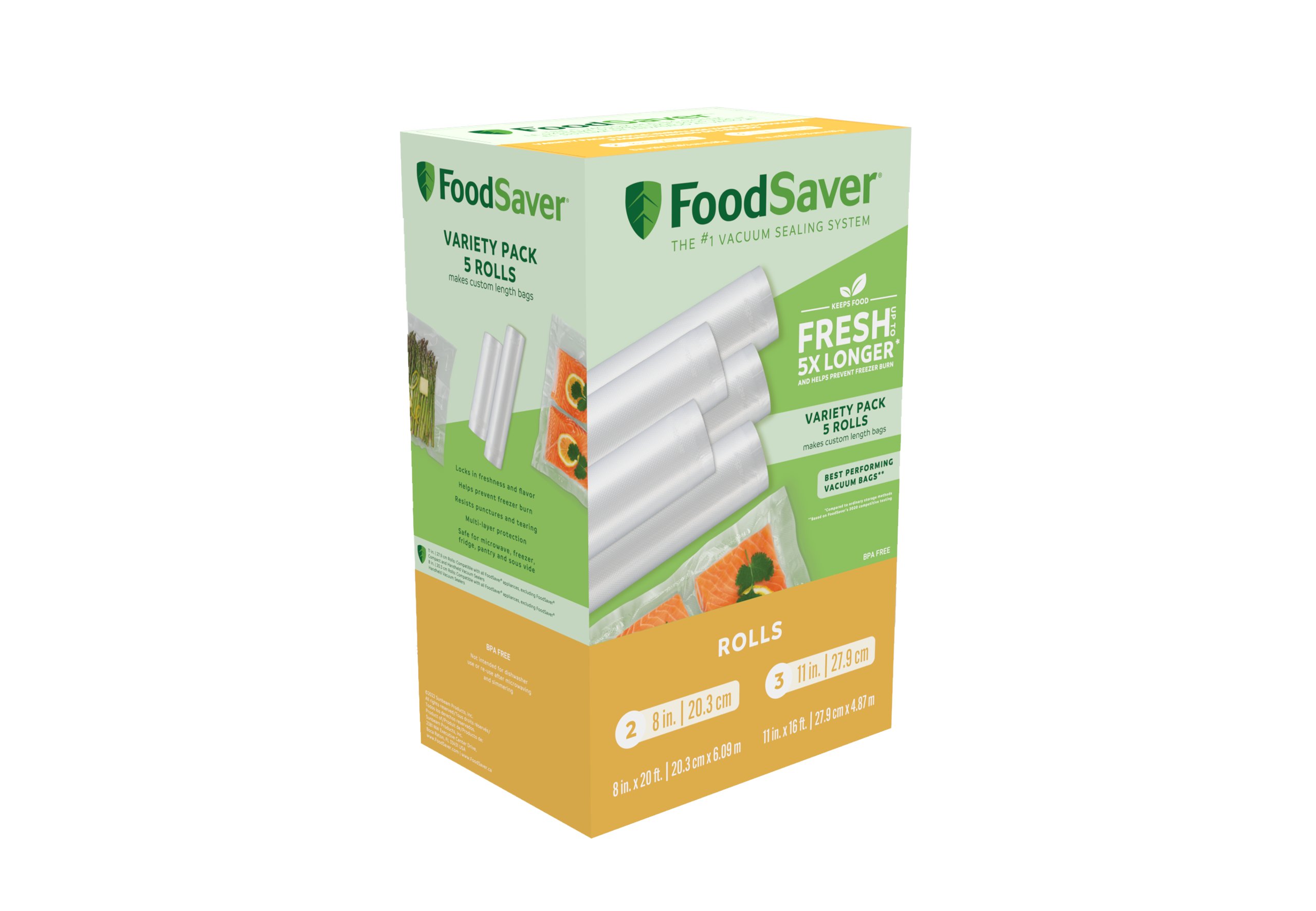 Foodsaver Vacuum Sealer + 4 Heat-Seal Rolls/Bags