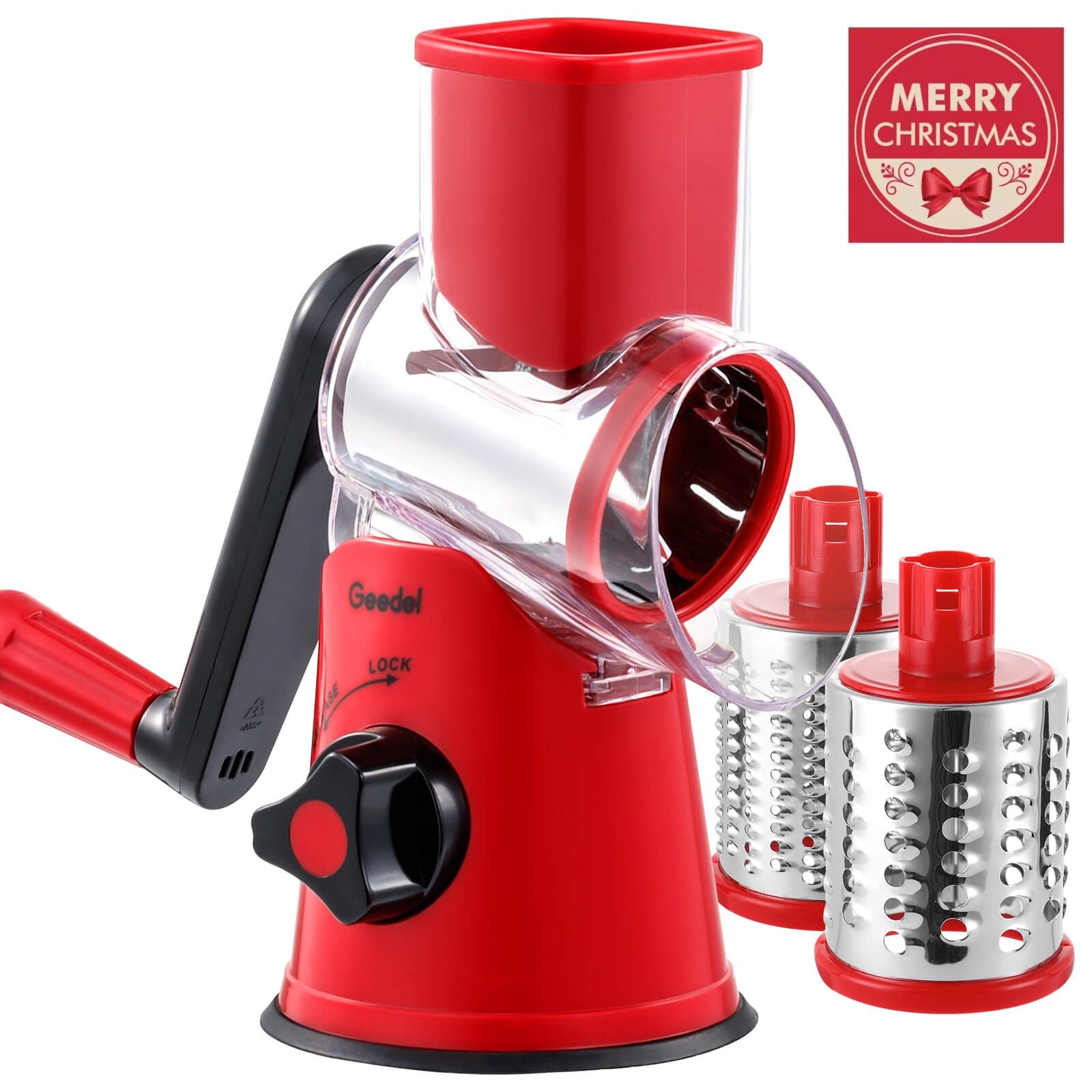 Choice Rotary Grater with Fine and Coarse Drums