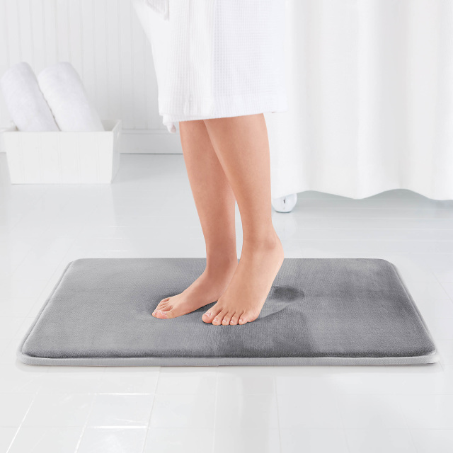 I upgraded to a memory foam bath mat — and it's like stepping on a
