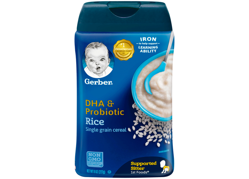 Gerber rice cereal for 4 best sale month old