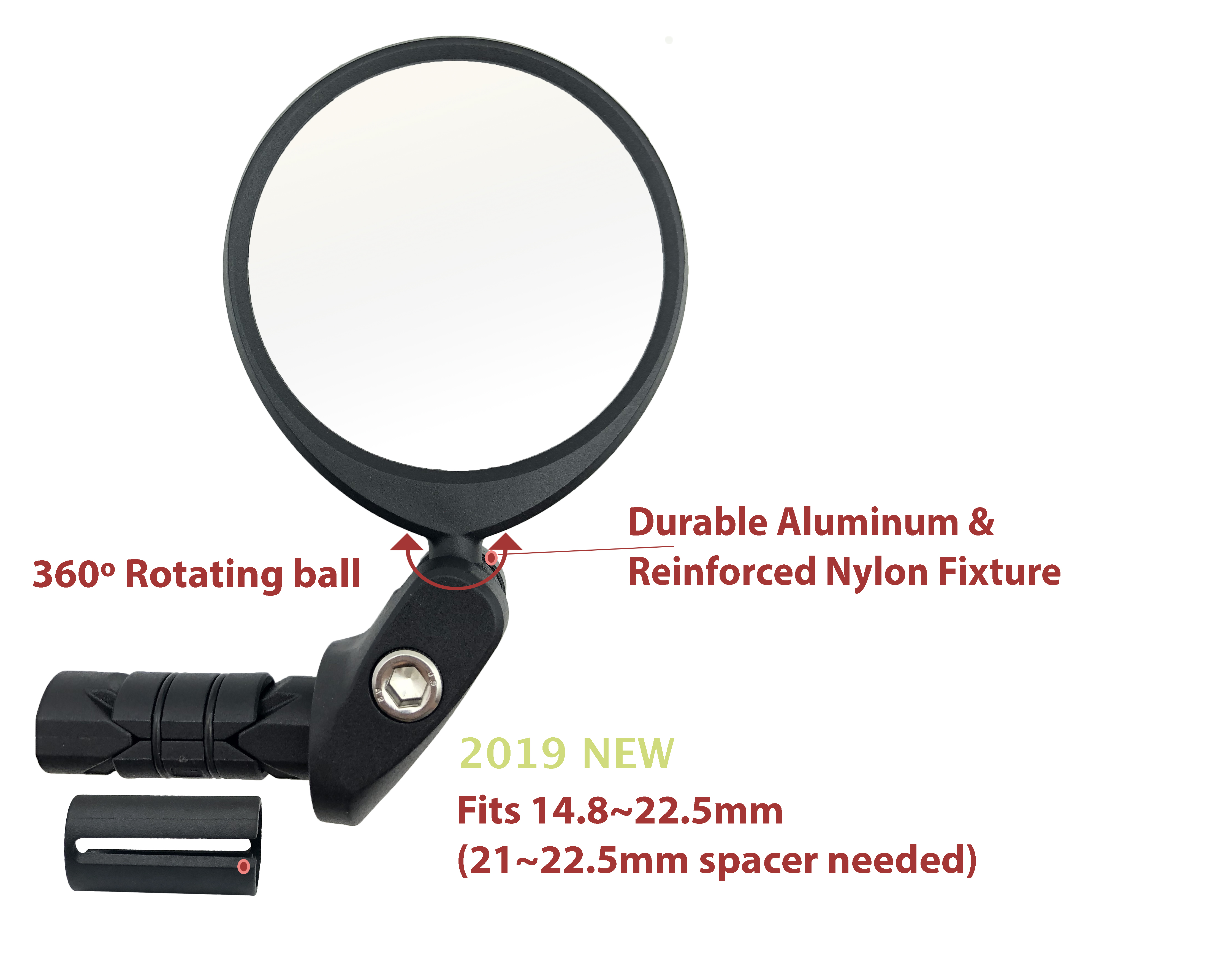 1pc Foldable Dual Sided Mirror, One For Normal View, The Other For  Magnifying View, Style Small Circle Mirror