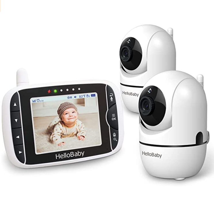 HelloBaby HB32 Digital Wireless Video Baby Monitor With Night Vision &  Sensor 2 for sale online