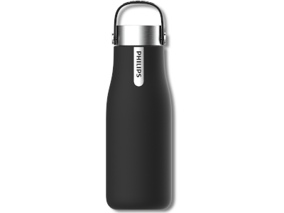 ICEWATER 3-In-1 Smart Water Bottle - Glows, Plays Music & Lights Up 20 Oz  Black