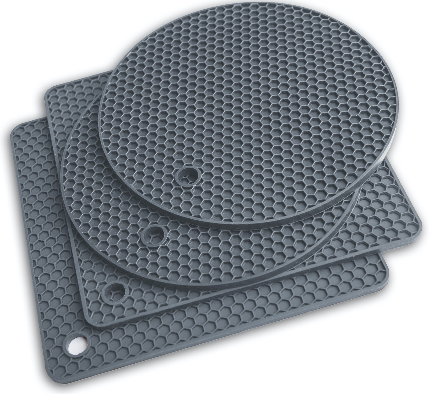 Smithcraft Silicone Trivets Mats Square Silicone Rubber Pot Holder Trivet  Mat for Hot Pan and Pot Hot Pads Counter Mat Heat Resistant Tablemat or