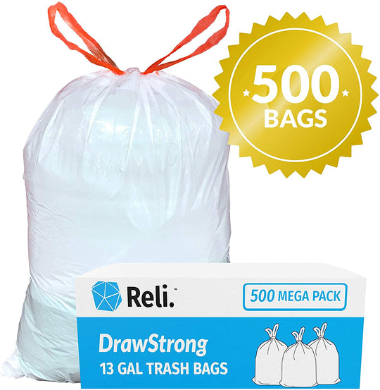 33 Gallon 60 Pcs Heavy Duty Trash Bags Large Garbage Rubbish Bags Ultra  Flex