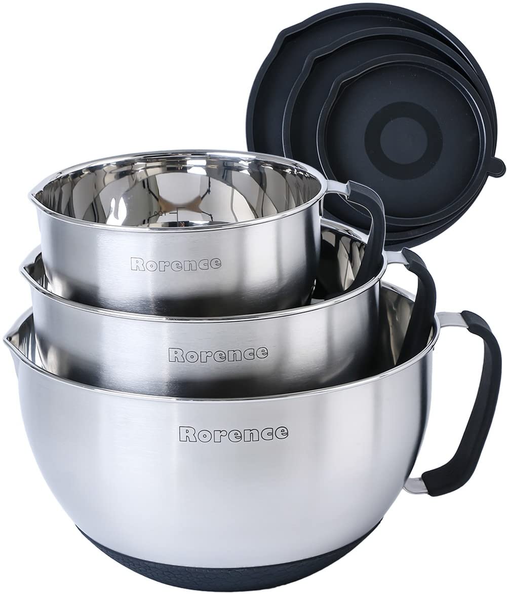 Cuisinart Stainless Steel Mixing Bowls with Lids
