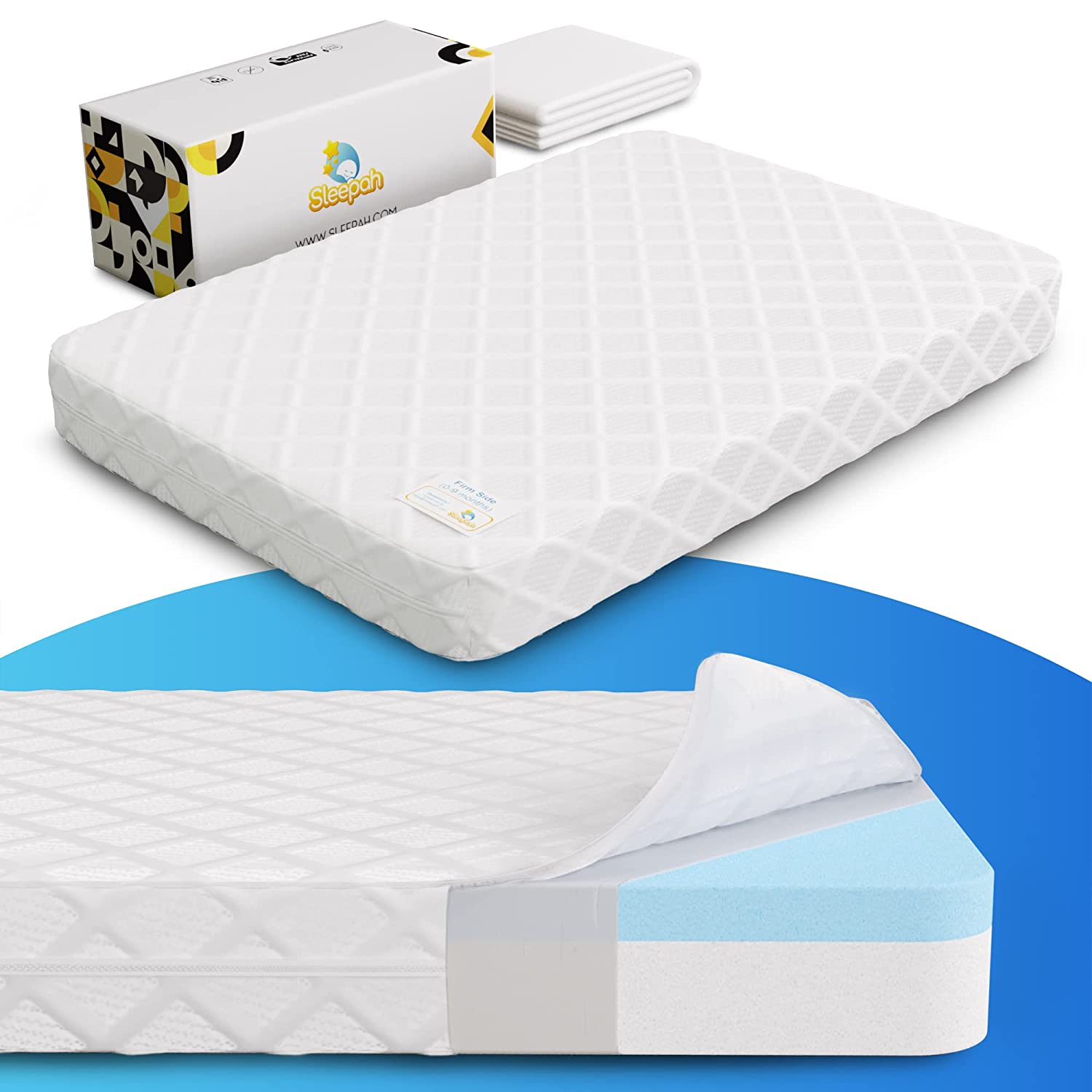 Milliard Memory Foam Pack 'n Play Mattress Topper