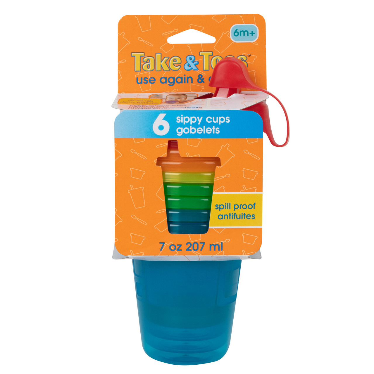 Munchkin Splash Toddler Cups with Training Lids 7 oz 4 Pack