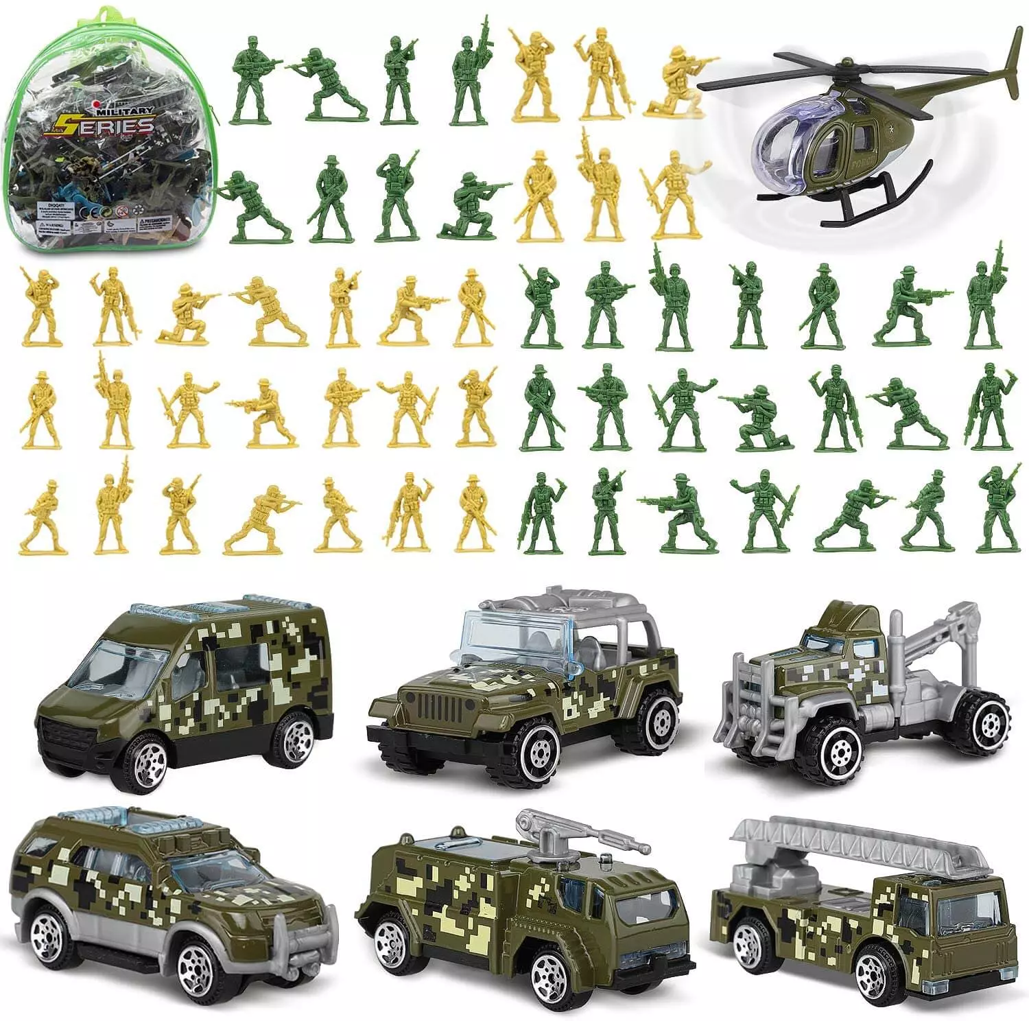 JOYIN Military Vehicles Toy Set of Friction Powered India