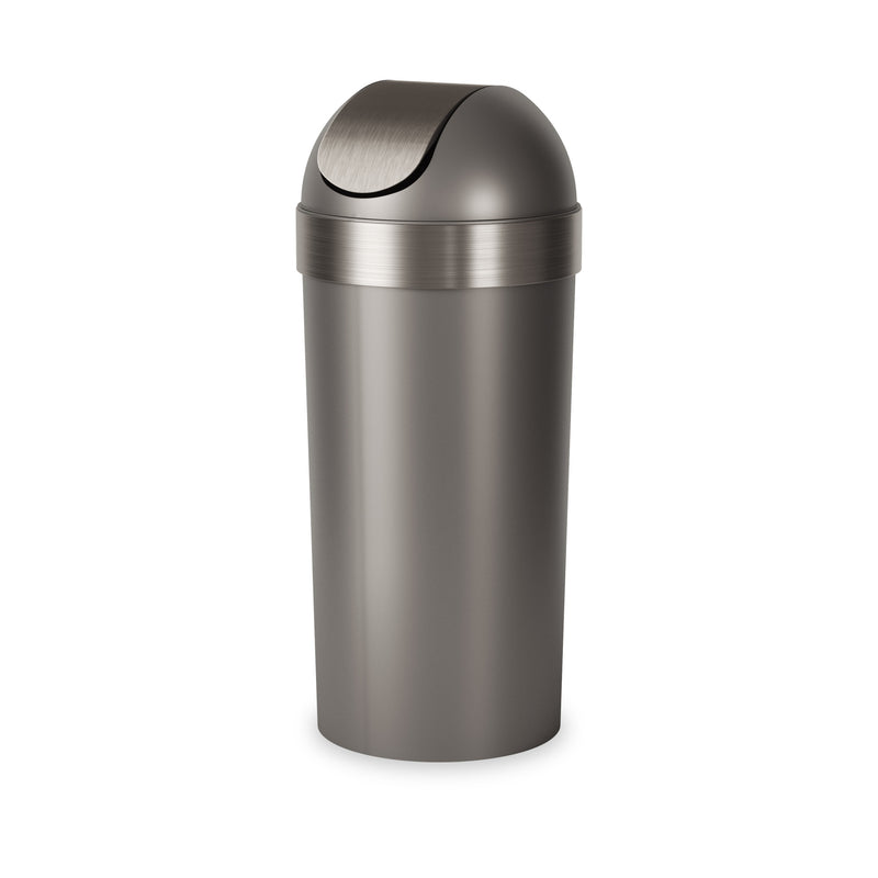 Lavex 35 Gallon Gray Square Trash Can