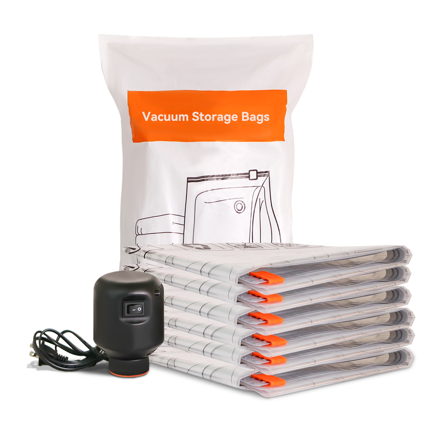 Spacesaver Premium Space Saver Vacuum Storage Bags Variety Pack, Small,  Medium, Large, & Jumbo Size, 15